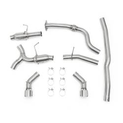 Mishimoto - Mishimoto MMEXH-CAM4-16DTPP Chevrolet Camaro 2.0T Dual Tip Pro Cat-Back Exhaust - Image 1