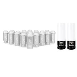 Mishimoto - Mishimoto MMLG-1220-23LSL Alu. Locking Lug Nuts 1/2 x 20 23pc Set Silver - Image 1