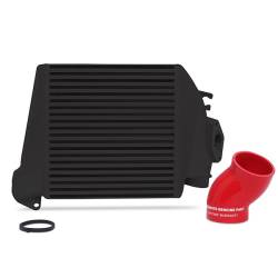 Mishimoto - Mishimoto Top-Mount Intercooler2008-2015 Black Cooler Red Hoses - Image 1