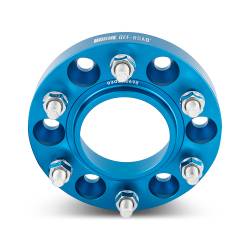 Mishimoto - Mishimoto BNWS-004-250BL Wheel Spacers 6X139.7 106mm CB M12x1.5 1.00" Thick Blue - Image 2