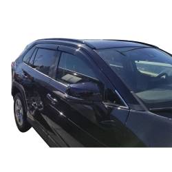 TrailFX - TrailFx 4255H 4PC Window Vents Low Profile Tape-On Smoke Acrylic - Image 2