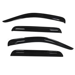 TrailFX - TrailFx 4407H 4PC Window Vents Low Profile Tape-On Smoke Acrylic - Image 1