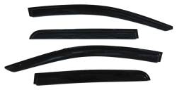 TrailFX - TrailFx 4810H 4PC Window Vents Low Profile Tape-On Smoke Acrylic - Image 1