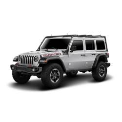 TrailFX - TrailFX JL012T Roof Rack Direct Fit 300 lb Capacity Bolt-On Black Steel - Image 1