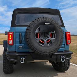 TrailFX - TrailFX BR009T Matte Black Spare Tire Carrier Spacer for Factory Mount 35" Max - Image 2