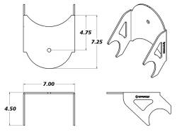 Ridetech - Ridetech 90000431 Bracket Axle Air Bag Mount Weld-On Steel Natural Each - Image 2