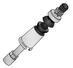 Ridetech - Ridetech 90002048 2" Tall Shock Mount Stud Top Aluminum Natural Each - Image 2