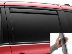 Weathertech - WeatherTech 81840IM Side Window Rear Deflector Set Dark Tint - Image 2