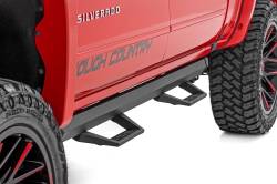 Rough Country Suspension Systems - Rough Country 11018 SRL2 Drop Step Nerf Bars Blk for 07-18 Silverado/Sierra Crew - Image 3