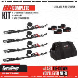 SpeedStrap - SpeedStrap 71740 UTV Tie-Down Kit Black - Image 1