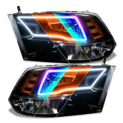 Oracle Lighting - Oracle 8906-334 SWITCHBACK ColorSHIFT Black Headlights for 09-18 RAM 1500 Sport - Image 1
