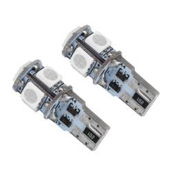 Oracle Lighting - Oracle 4801-002 T10 5 LED 3-Chip SMD Bulbs Blue Pair - Image 1
