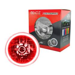 Oracle Lighting - Oracle 6905-003 Pre-Installed Lights 7" Sealed Beam Red Halo - Image 1