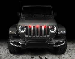 Oracle Lighting - Oracle 5870-003 Pre-Runner Style Red LED Grille Kit for 18+ Jeep Wrangler JL - Image 2