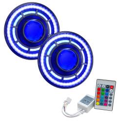 Oracle Lighting - Oracle 5876-504 Oculus 7" Colorshift Bi-LED Projector Headlights for Jeep JK - Image 1