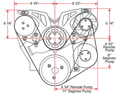 March Performance - March Perf. 21150 Clear Powder Coat Style Track Serpentine Kit AC/PS/ALT - Image 2
