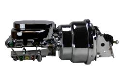 Leed Brakes - Leed Brakes PBKT1019 Power Booster Kit 7" Dual 1" Flat Top Disc/Disc Chrome - Image 1