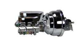 Leed Brakes - Leed Brakes PBKT1046 8" Dual 1-1/8" Flat Top Disc/Disc Chrome Power Booster Kit - Image 1