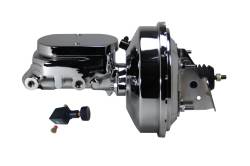 Leed Brakes - Leed Brakes 2F605 9" Power Booster 1-1/8" Bore Flat Top Master Adj. Valve Chrome - Image 1