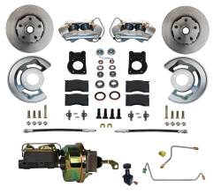 Leed Brakes - Leed Brakes FC0001-H405M Power Front Kit w/Plain Rotors & Zinc Plated Calipers - Image 1