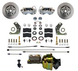 Leed Brakes - Leed Brakes FC2003-P405 Power Front Kit w/Plain Rotors & Zinc Plated Calipers - Image 1