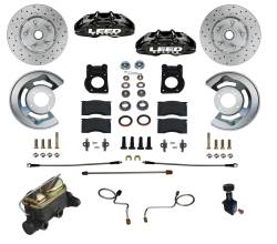 Leed Brakes - Leed Brakes BFC0008-405X Manual Front Kit w/Drilled Rotors & Black Calipers - Image 1