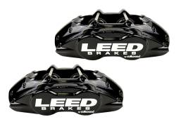 Leed Brakes - Leed Brakes BFC0026-8307X Power Front Kit w/Drilled Rotors & Black Calipers - Image 2
