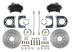 Leed Brakes - Leed Brakes BRC0001X Rear Disc Brake Kit w/Drilled Rotors & Black Calipers - Image 1