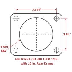 Leed Brakes - Leed Brakes RC6005 Rear Disc Brake Kit w/Plain Rotors & Zinc Plated Calipers - Image 2
