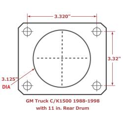 Leed Brakes - Leed Brakes RC6006 Rear Disc Brake Kit w/Plain Rotors & Zinc Plated Calipers - Image 2