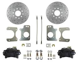 Leed Brakes - Leed Brakes BRC1009X Rear Disc Brake Kit w/Drilled Rotors & Black Calipers - Image 1