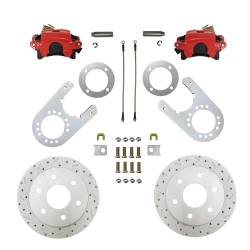 Leed Brakes - Leed Brakes RRC6006X Rear Disc Brake Kit Drilled Rotors 6x5.5" for Chevy - Image 1