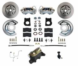 Leed Brakes - Leed Brakes FC0001-405 Manual Front Kit w/Plain Rotors & Zinc Plated Calipers - Image 1