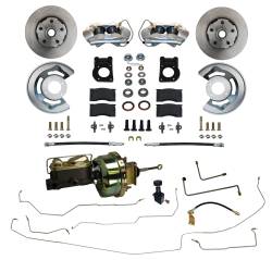 Leed Brakes - Leed Brakes FC0001-H405ALK Power Front Kit w/Plain Rotors & Pre-Bent Lines - Image 1