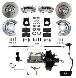Leed Brakes - Leed Brakes FC0002-3405A Power Front Kit w/Plain Rotors & Zinc Plated Calipers - Image 1