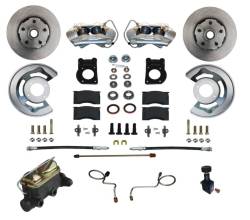 Leed Brakes - Leed Brakes FC0002-405 Manual Front Kit w/Plain Rotors & Zinc Plated Calipers - Image 1