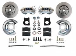 Leed Brakes - Leed Brakes FC0002SM Spindle Kit w/Plain Rotors & Zinc Plated Calipers - Image 1