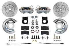 Leed Brakes - Leed Brakes FC0002SMX Spindle Kit w/Drilled Rotors & Zinc Plated Calipers - Image 1