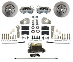 Leed Brakes - Leed Brakes FC0025-405P Power Front Kit w/Plain Rotors & Zinc Plated Calipers - Image 1