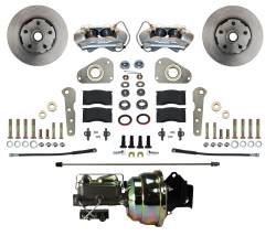 Leed Brakes - Leed Brakes FC0025-8307 Power Front Kit w/Plain Rotors & Zinc Plated Calipers - Image 1