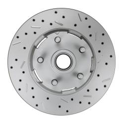 Leed Brakes - Leed Brakes FC0025-8307X Power Front Kit w/Drilled Rotors & Zinc Plated Calipers - Image 2