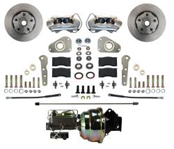 Leed Brakes - Leed Brakes FC0025-Y307 Power Front Kit w/Plain Rotors & Zinc Plated Calipers - Image 1