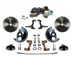 Leed Brakes - Leed Brakes FC1002-E1A1 Power Front Kit w/Plain Rotors & Zinc Plated Calipers - Image 1