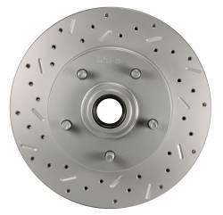Leed Brakes - Leed Brakes FC1002-E1A1X Power Front Kit w/Drilled Rotors & Zinc Plated Calipers - Image 2