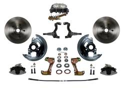 Leed Brakes - Leed Brakes FC1006-3A1 Manual Front Kit w/Plain Rotors & Zinc Plated Calipers - Image 1