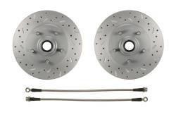 Leed Brakes - Leed Brakes FC1011SMX Spindle Kit w/Drilled Rotors & Zinc Plated Calipers - Image 2