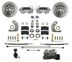 Leed Brakes - Leed Brakes FC2002-C05 Manual Front Kit w/Plain Rotors & Zinc Plated Calipers - Image 1