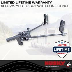 Husky Towing - Husky Towing 33301 Trunnion Bar 400-800 lb TW 8000 lb GTW w/Shank & 2" Ball - Image 2