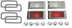 Auto Metal Direct - Auto Metal Direct W-948A Side Marker Light Assemblies for 68 Camaro Chevy II - Image 1