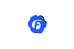 Fleece Performance - Fleece FPE-OC-CR-F-BLU Billet Oil Cap Cover Blue for 03-18 Cummins - Image 2